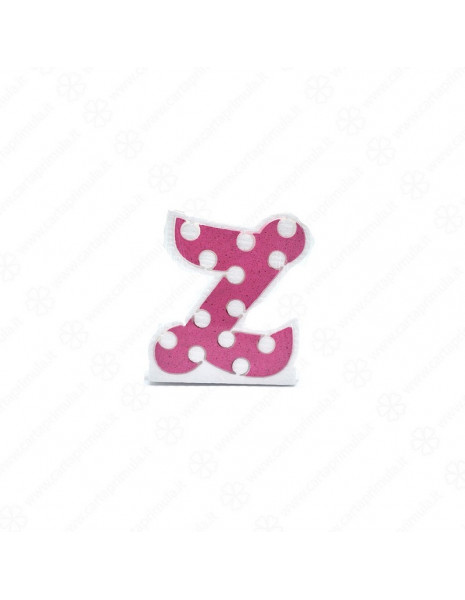 LETTERA IN POLISTIROLO - POIS - ROSA - Z