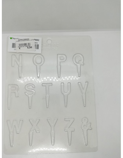 STAMPO IN TERMOFORMATO lettere da N a Z