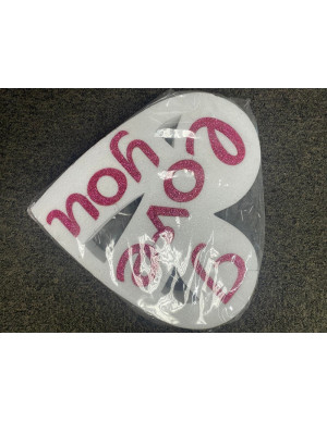 POLESTIROLO CUORE I LOVE YOU