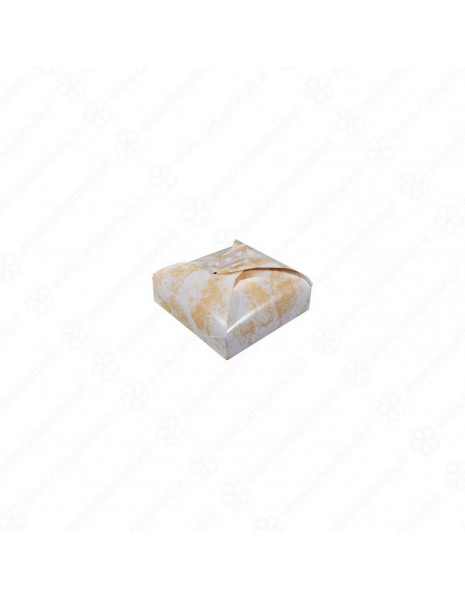 SCATOLA PORTATORTE - 23cm - BIANCO ORO