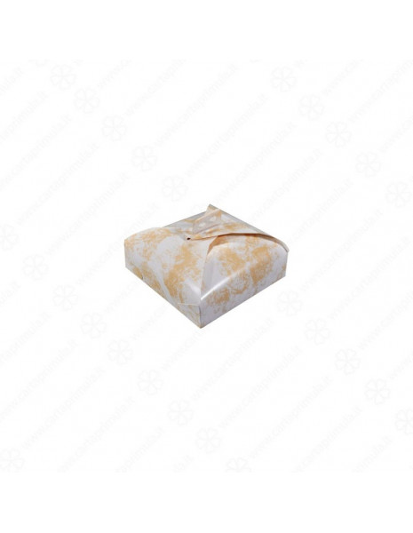 SCATOLA PORTATORTA - 31cm - BIANCO ORO
