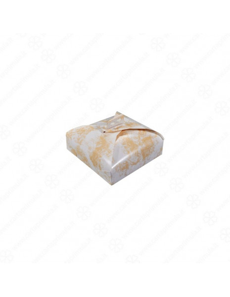 SCATOLA PORTATORTA - 36cm - BIANCO ORO