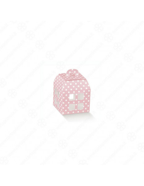 SCATOLINA LANTERNA - 5,5x5,5x6 cm - ROSA
