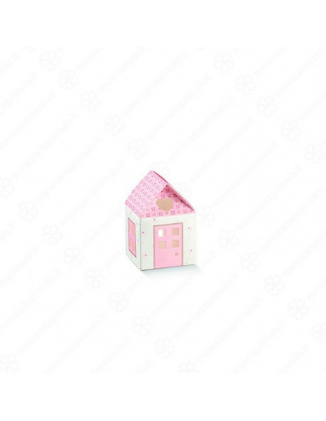 SCATOLINA CASETTA - 5x9 cm - ROSA