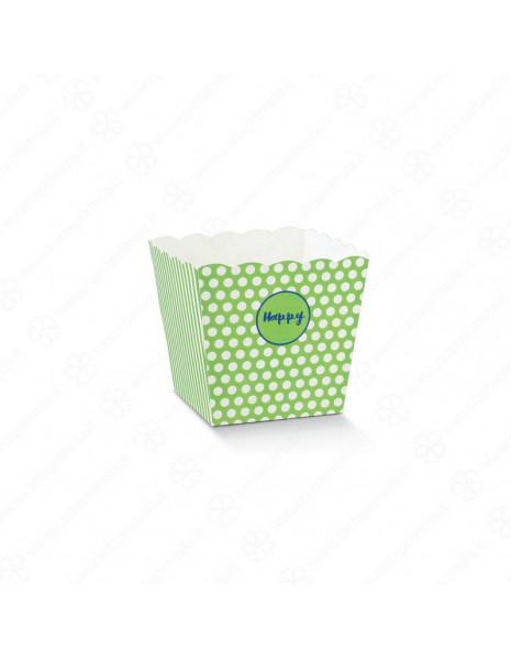 VASO - HAPPY - 15x15x18 cm - VERDE