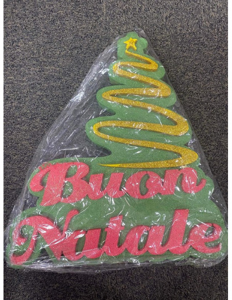 ABETE BUON NATALE POLIST. cm.50x50x5
