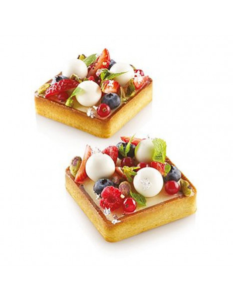 KIT TARTE RING SQUARE 80X80MM SET...