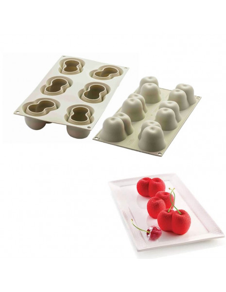 STAMPO IN SILICONE - ROSSO CILIEGIA -...