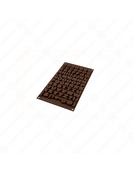 STAMPO IN SILICONE - CHOCO ABC - 3D -...
