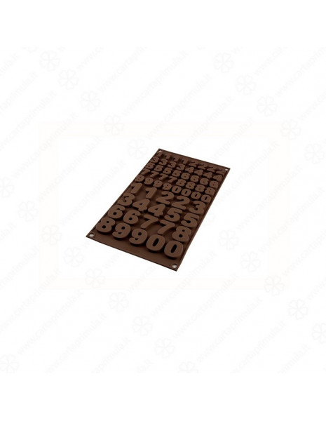 STAMPO IN SILICONE - CHOCO 123 - 3D -...