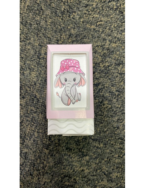 SCATOLA ELEFANTE ROSA CM4X4X8,5