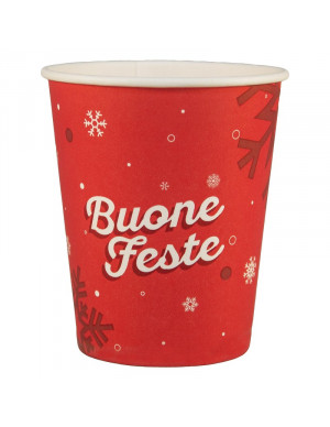 BICCHIERI CARTA 180ML ROSSO...