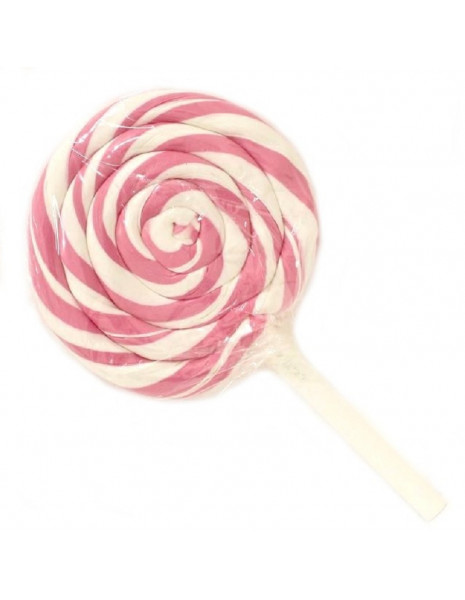 LOLLIPOP SPIRALE - 40gr - BIANCO - ROSA