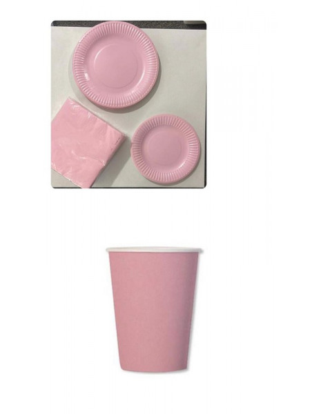 CF.25 BICCHIERI BIODEGRADABILE ROSA