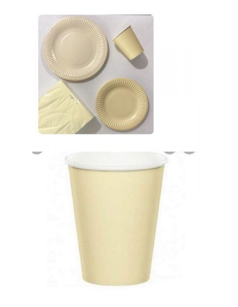 CF.25 BICCHIERE BIODEGRADABILE CREMA