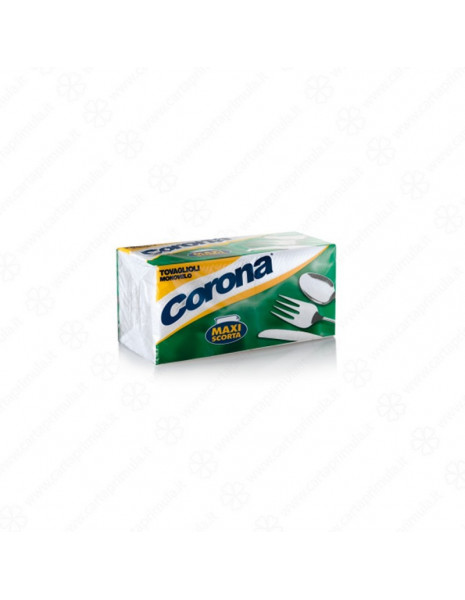 TOVAGLIOLI - CORONA - 33x33 cm - BIANCO