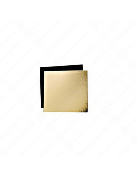 VASSOIO - QUADRATO - 30x30 cm - ORO-NERO
