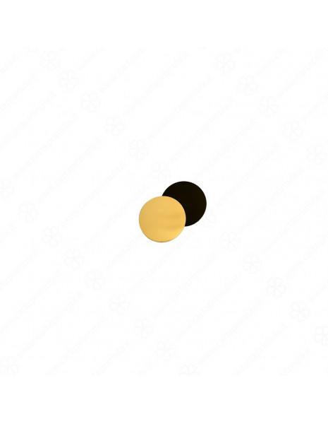 VASSOIO - TONDO - diametro 20 - ORO-NERO