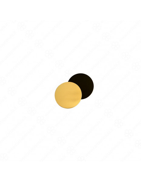 VASSOIO - TONDO - diametro 24 - ORO-NERO