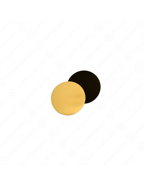 VASSOIO - TONDO - diametro 28 - ORO-NERO