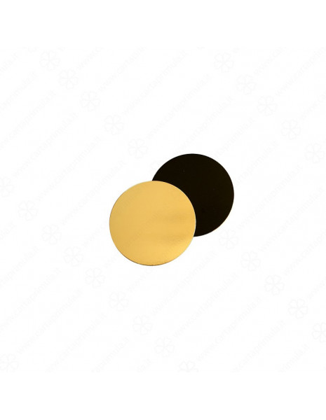 VASSOIO - TONDO - diametro 30 - ORO-NERO
