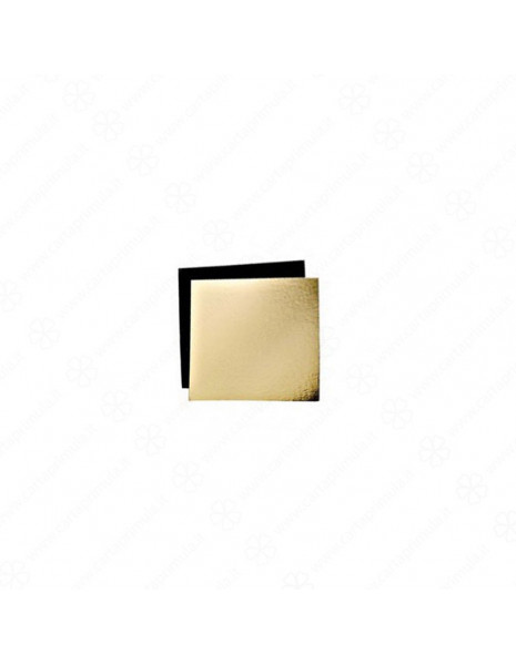 VASSOIO - QUADRATO - 22x22 cm - ORO-NERO