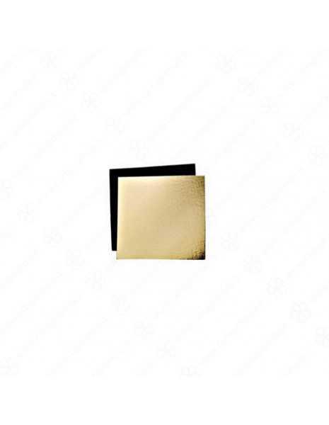 VASSOIO - QUADRATO - 24x24 cm - ORO-NERO