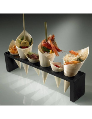 PORTACONI BAMBOO NERO CM...