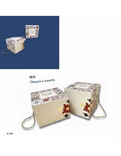 SCATOLA PANETTONE BASSO IRIS...