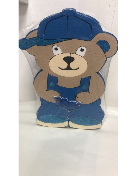 ORSETTO CRAZY BEAR POLISTIROLO BLU TI...