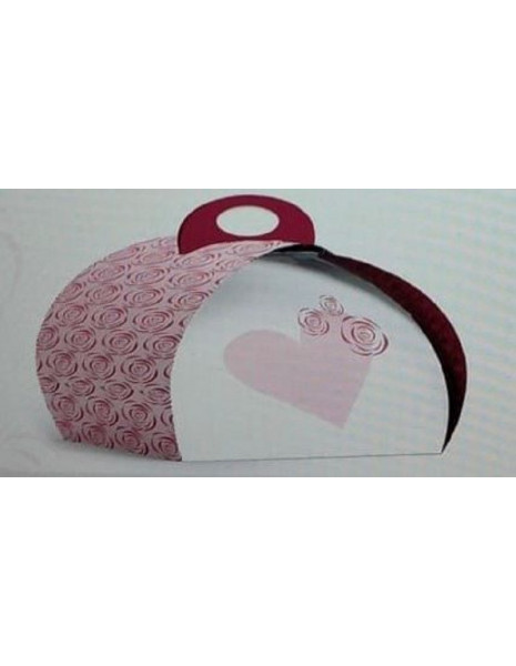 SCATOLE PETALO ROSE/CUORI cm.21x21