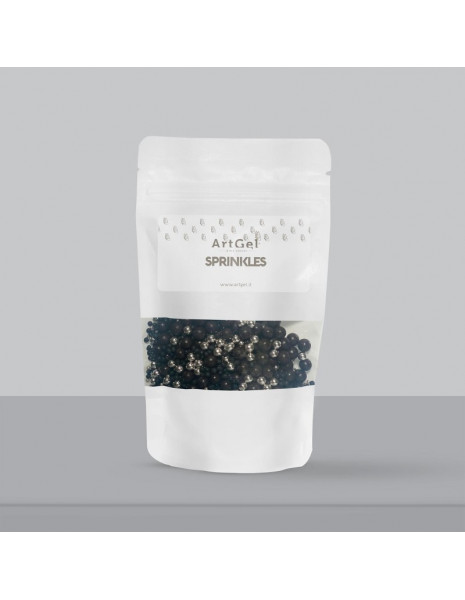 SPRINKLES BLACK AND SILVER GR 100