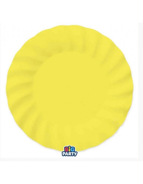 PIATTO GIALLO CM 20 GIALLO PZ 6