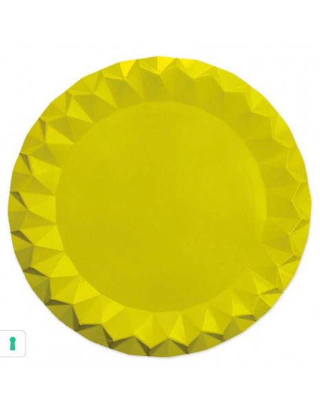 SOTTOPIATTI PZ 6 GIALLO DIAMANT CM 32 