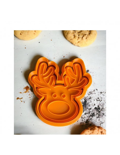 TAGLIAPASTA BISCOTTI RENNA 3D  cm 10