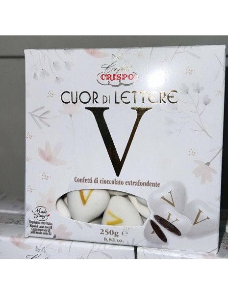 CONFETTI CUOR DI LETTERE "V" GR250