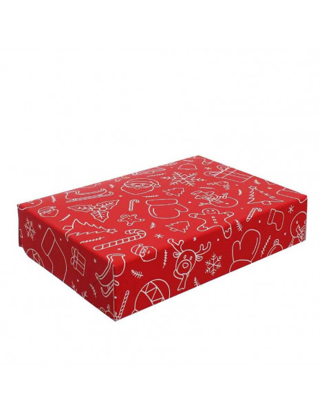 SCATOLA X DOLCIUMI NATALE 24X16 ROSSA