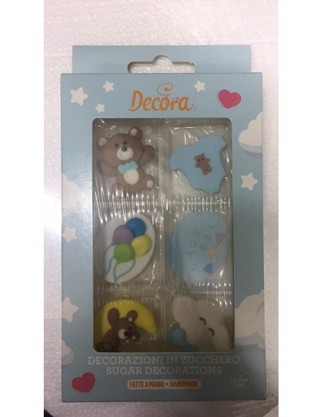 CF.6 BABY BOY DECORAZIONI IN ZUCCHERO