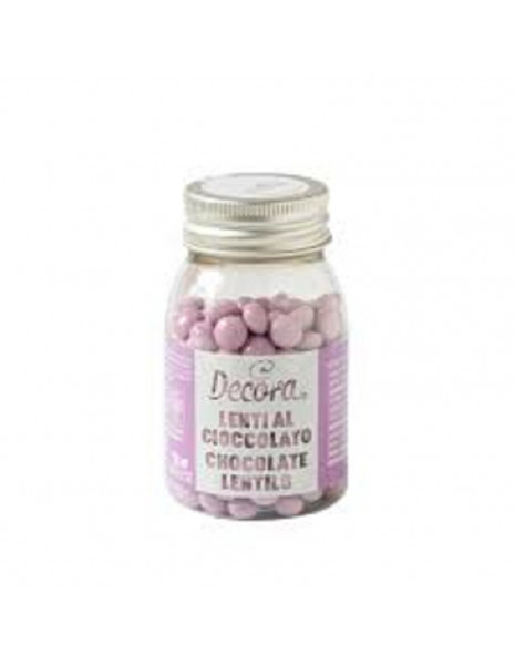 MINI LENTI AL CIOCCOLATO LILLA 80gr