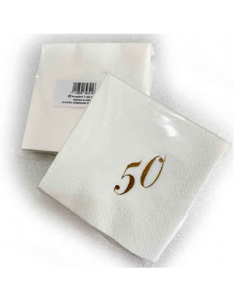 TOVAGLIOLI 50 ANNIVERSARIO CM25X25 PZ 20