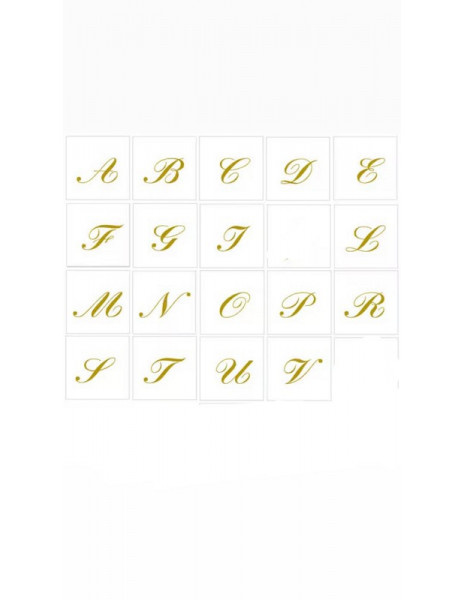 TOVAGLIOLI cm.25x25 pz.20 LETTERA - A