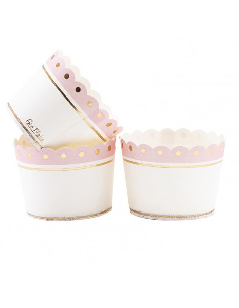 PIROTTINI IN CARTA  5x4.5 POIS ROSA...