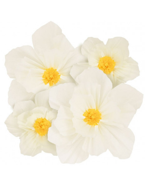 PZ .4 FIORI IN CARTA AVORIO CM25/35