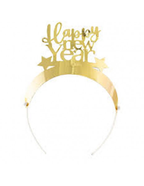 CERCHIETTI HAPPY NEW YEAR ORO pz 4