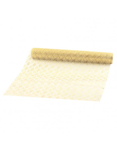 RUNNER CM30X3M ORGANZA INTRECCIO ORO