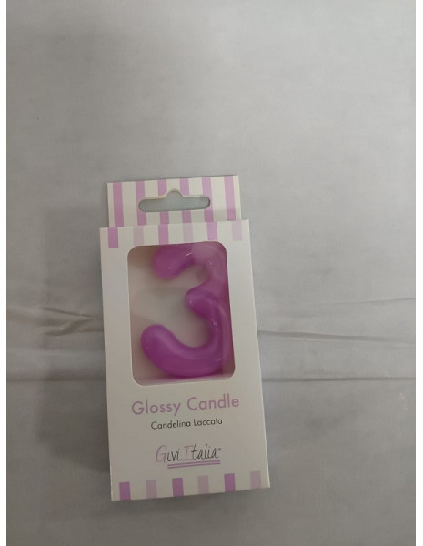 CANDELA LACCATA GLOSS MALVA N.3 CM 10,5