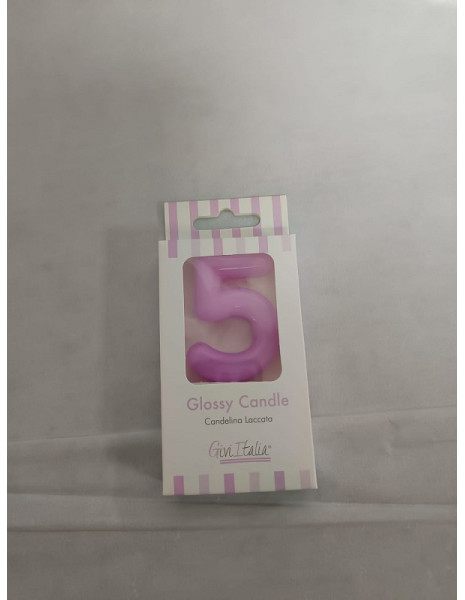 CANDELA LACCATA GLOSS MALVA N,5 CM 10,5