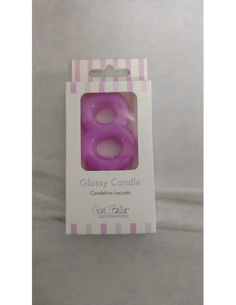 CANDELA LACCATA GLOSS MALVA N.8  CM 10,5