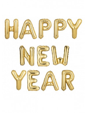 SCRITTA PALL. MYLAR HAPPY...