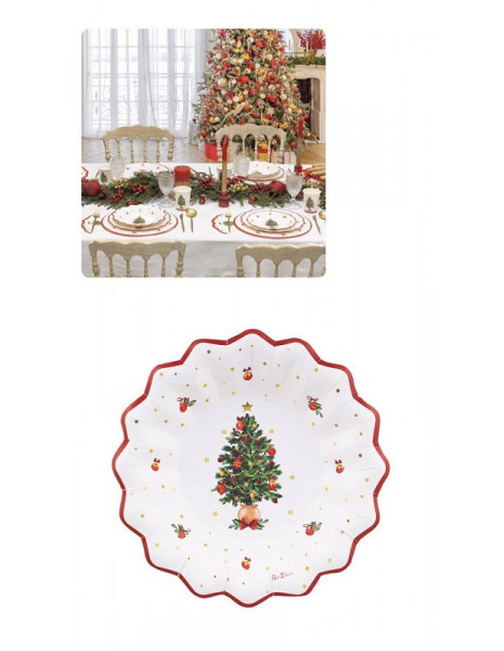 PIATTI FONDO CHRISTMAS WISHES CM 24...